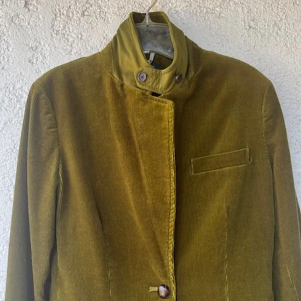 Vintage J. Crew Olive Corduroy 100% Cotton Blazer – NWOT - Picture 3 of 9